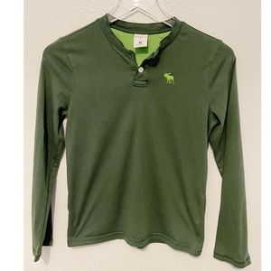 Abercrombie Kids Boys Green Long Sleeve T Shirt M